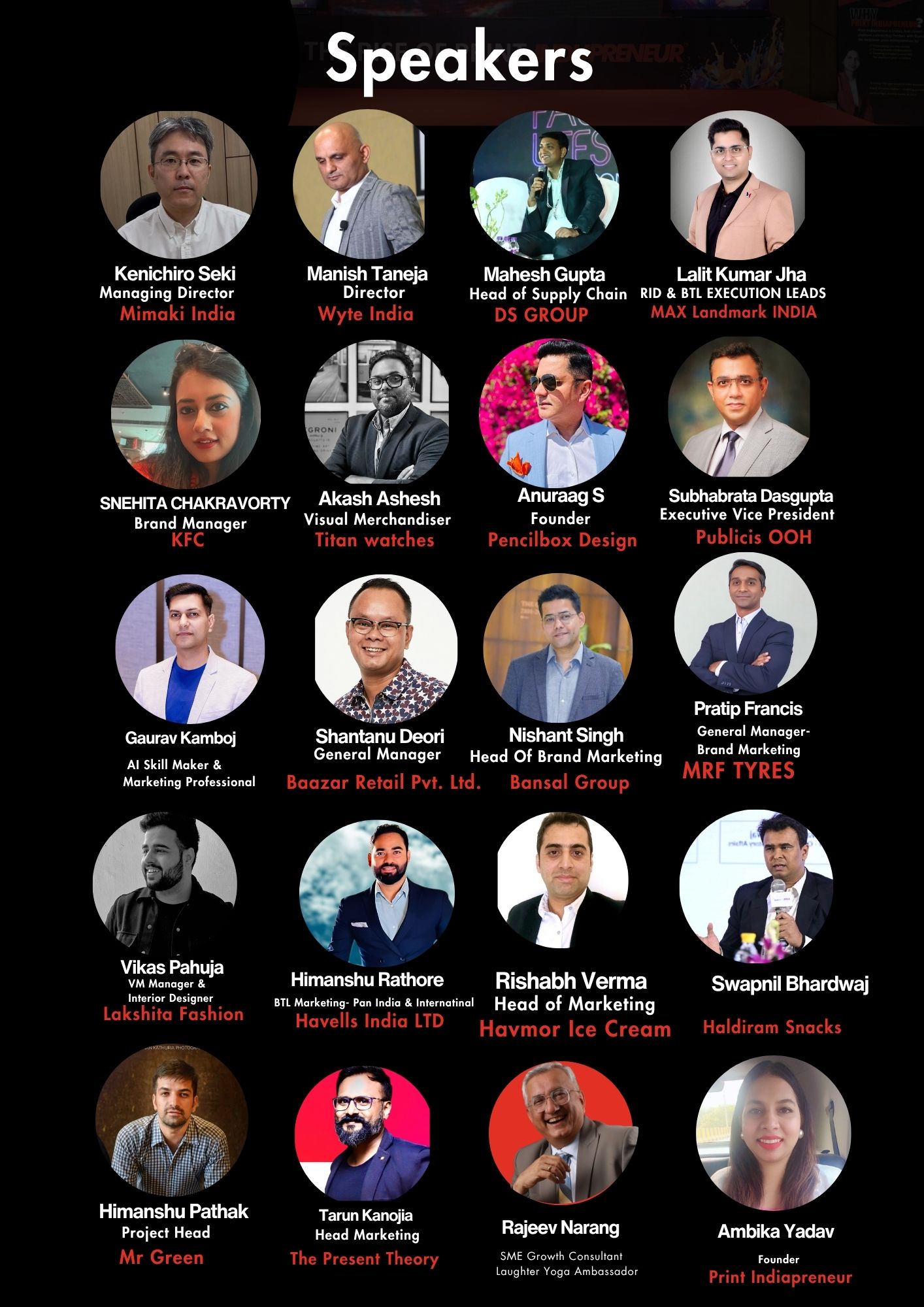 Print Indiapreneur Delhi Speakers