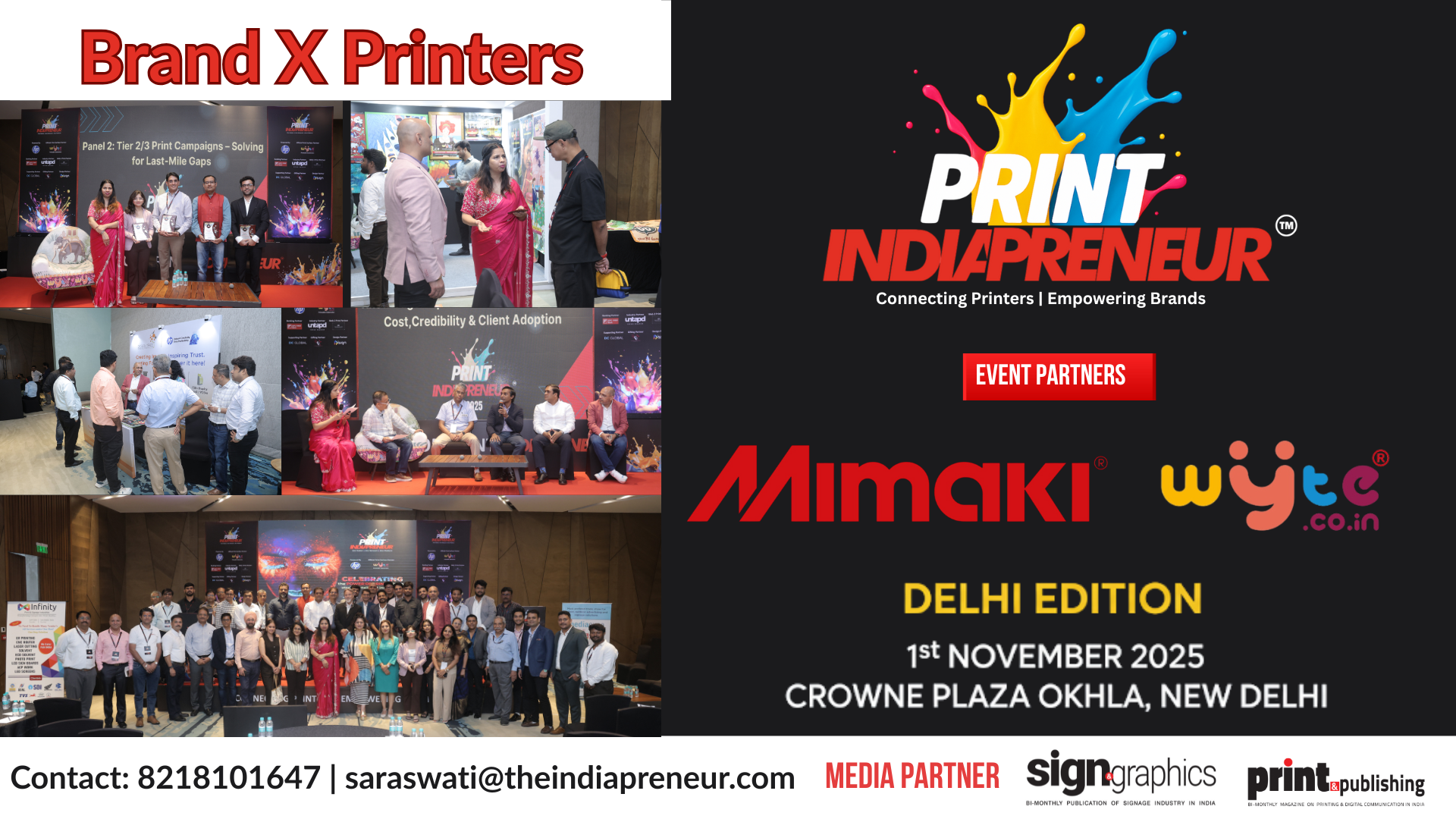 Print Indiapreneur — New Delhi Edition | 1 Nov 2025 | Crowne Plaza New Delhi Okhla by IHG